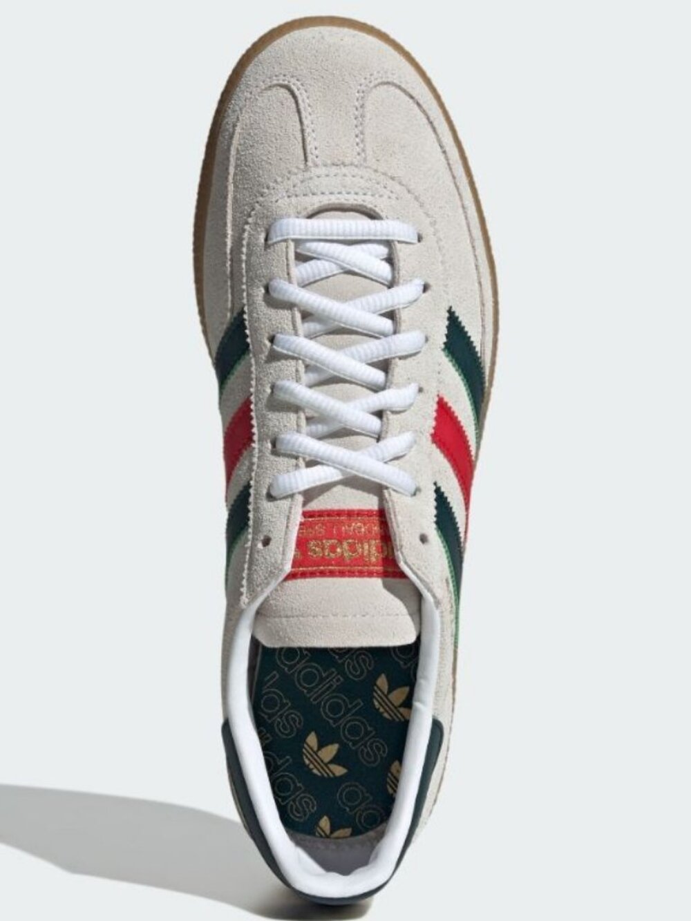 adidas Handball Spezial Terrace Mexico Vintage White Green Sneakers Sz 8.5